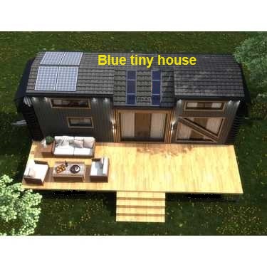 Blue tiny house 14